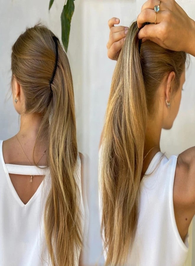 Youme مشابك شعر يومى على شكل موزة للشعر الكثيف والناعم، بتصميم كلاسيكي عتيق، مزودة بمشبك تثبيت كبير، وحامل ذيل حصان كبير، ودبابيس شعر مجعدة للنساء، ومشبك مزدوج. - Image 5